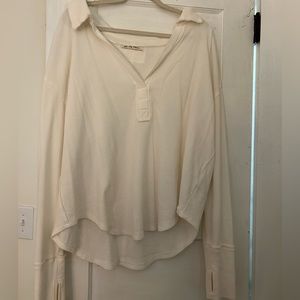 Free People White Sweater Pullover